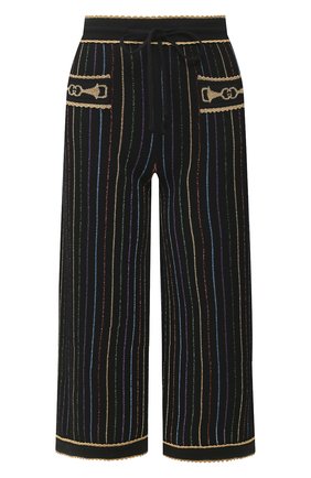 Женские шерстяные кюлоты GUCCI черного цвета по цене 99500 руб., арт. 606002/XKA3T | Фото 1 Женские шерстяные кюлоты GUCCI черного цвета, арт. 606002/XKA3T | Фото 1
