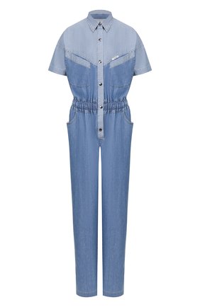 Женский джинсовый комбинезон FORTE DEI MARMI COUTURE синего цвета по цене 49700 руб., арт. 20SF5672 | Фото 1 Женский джинсовый комбинезон FORTE DEI MARMI COUTURE синего цвета, арт. 20SF5672 | Фото 1