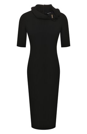 Женское шерстяное платье GIORGIO ARMANI черного цвета по цене 221500 руб., арт. 0SHVA04Y/T001T | Фото 1 Женское шерстяное платье GIORGIO ARMANI черного цвета, арт. 0SHVA04Y/T001T | Фото 1