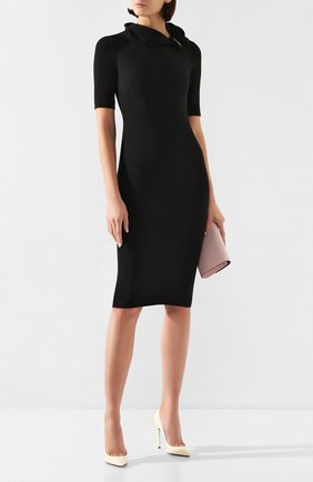 Женское шерстяное платье GIORGIO ARMANI черного цвета по цене 221500 руб., арт. 0SHVA04Y/T001T | Фото 2 Женское шерстяное платье GIORGIO ARMANI черного цвета, арт. 0SHVA04Y/T001T | Фото 2