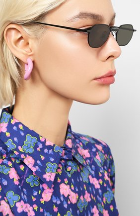 Мужские солнцезащитные очки GENTLE MONSTER черного цвета по цене 25950 руб., арт. V0YAGERM M01 | Фото 2 Мужские солнцезащитные очки GENTLE MONSTER черного цвета, арт. V0YAGERM M01 | Фото 2