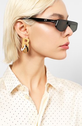 Мужские солнцезащитные очки GENTLE MONSTER черного цвета по цене 25950 руб., арт. C0LD 01 | Фото 2 Мужские солнцезащитные очки GENTLE MONSTER черного цвета, арт. C0LD 01 | Фото 2
