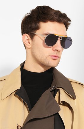 Женские солнцезащитные очки GENTLE MONSTER синего цвета по цене 33200 руб., арт. T0MB0E 0R1 | Фото 3 Женские солнцезащитные очки GENTLE MONSTER синего цвета, арт. T0MB0E 0R1 | Фото 3