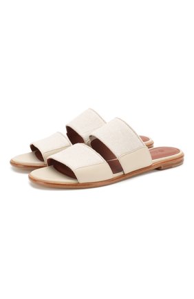 Женские шлепанцы kalahari LORO PIANA светло-бежевого цвета по цене 45700 руб., арт. FAL0486 | Фото 1 Женские шлепанцы kalahari LORO PIANA светло-бежевого цвета, арт. FAL0486 | Фото 1
