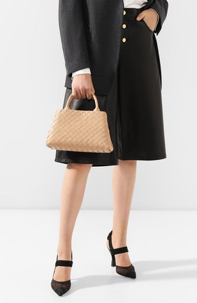 Женская сумка BOTTEGA VENETA бежевого цвета по цене 186000 руб., арт. 607326/VCPP1 | Фото 2 Женская сумка BOTTEGA VENETA бежевого цвета, арт. 607326/VCPP1 | Фото 2