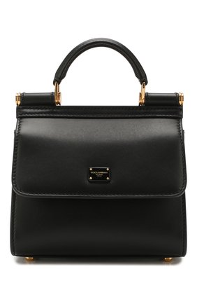 Женская сумка sicily 58 mini DOLCE & GABBANA черного цвета по цене 130500 руб., арт. BB6846/AV385 | Фото 1 Женская сумка sicily 58 mini DOLCE & GABBANA черного цвета, арт. BB6846/AV385 | Фото 1 (Сумки-технические: Сумки через плечо, Сумки top-handle; Материал: Натуральная кожа; Размер: mini)