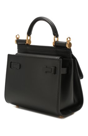 Женская сумка sicily 58 mini DOLCE & GABBANA черного цвета по цене 130500 руб., арт. BB6846/AV385 | Фото 4 Женская сумка sicily 58 mini DOLCE & GABBANA черного цвета, арт. BB6846/AV385 | Фото 4 (Сумки-технические: Сумки через плечо, Сумки top-handle; Материал: Натуральная кожа; Размер: mini)
