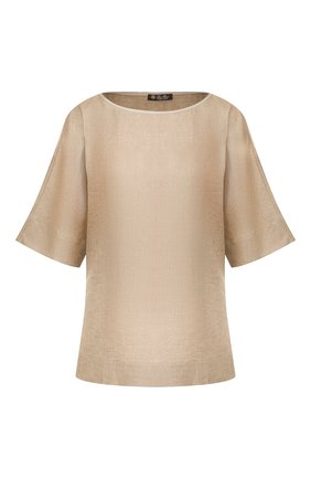 Женская льняной топ LORO PIANA хаки цвета по цене 92400 руб., арт. FAL1158 | Фото 1 Женская льняной топ LORO PIANA хаки цвета, арт. FAL1158 | Фото 1