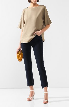 Женская льняной топ LORO PIANA хаки цвета по цене 92400 руб., арт. FAL1158 | Фото 2 Женская льняной топ LORO PIANA хаки цвета, арт. FAL1158 | Фото 2