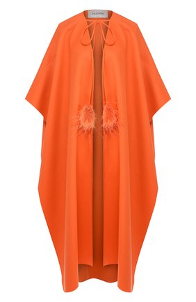 Женская шерстяное пончо VALENTINO оранжевого цвета по цене 291500 руб., арт. TB0CG1U04NP | Фото 1 Женская шерстяное пончо VALENTINO оранжевого цвета, арт. TB0CG1U04NP | Фото 1