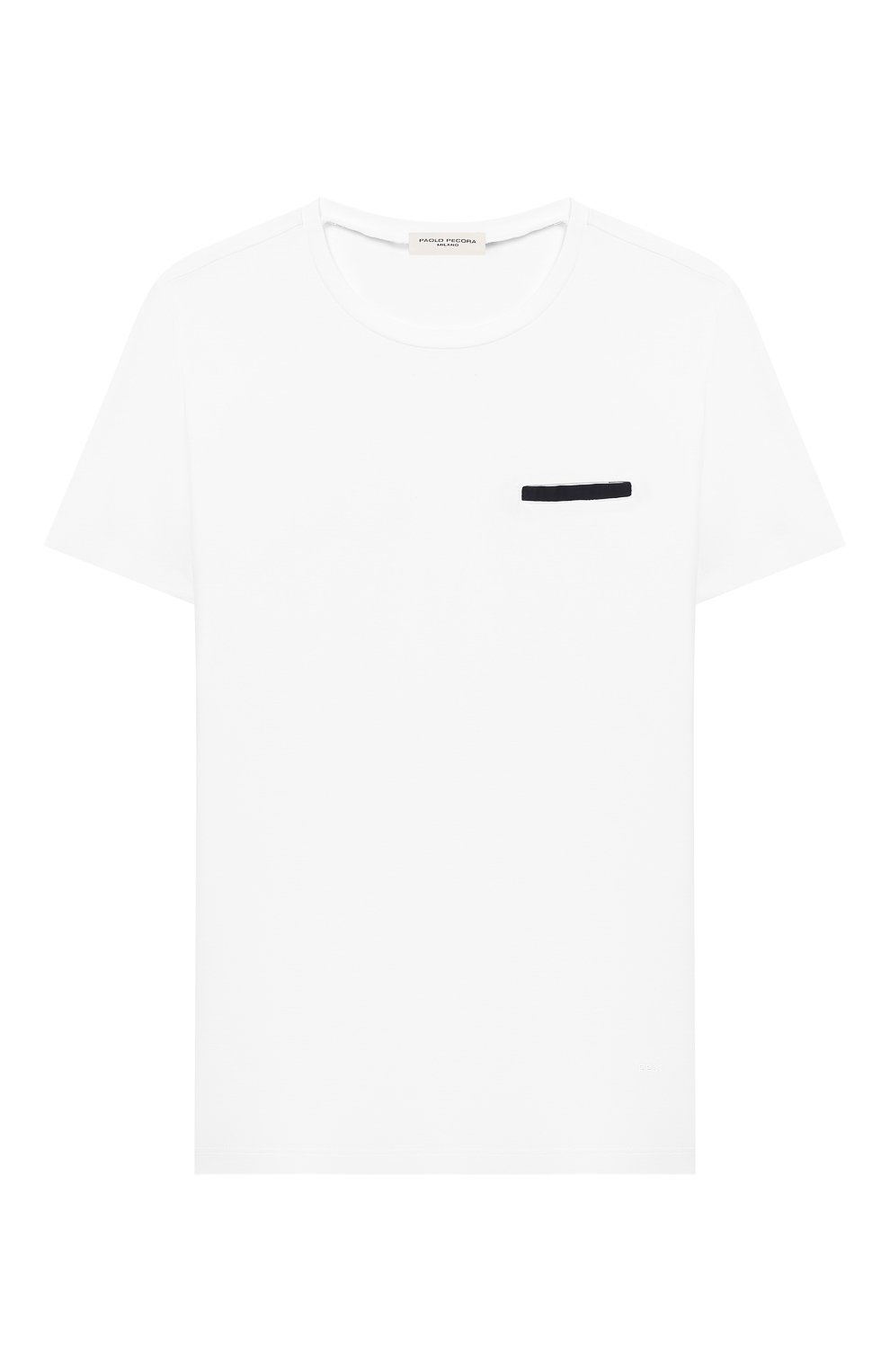 Детская хлопковая футболка PAOLO PECORA MILANO белого цвета, арт. PP2135/8A-12A | Фото 1 (Рукава: Короткие; Материал внешний: Хлопок; Мальчики Кросс-КТ: Футболка-одежда)