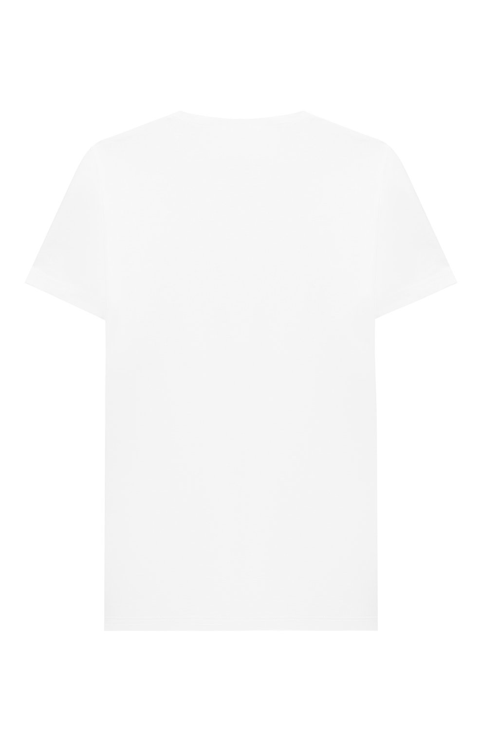 Детская хлопковая футболка PAOLO PECORA MILANO белого цвета, арт. PP2135/8A-12A | Фото 2 (Рукава: Коро�ткие; Материал внешний: Хлопок; Мальчики Кросс-КТ: Футболка-одежда)
