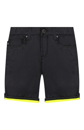 Детские джинсовые шорты EMPORIO ARMANI темно-синего цвета по цене 9805 руб., арт. 3H4SJA/4D22Z | Фото 1 Детские джинсовые шорты EMPORIO ARMANI темно-синего цвета, арт. 3H4SJA/4D22Z | Фото 1