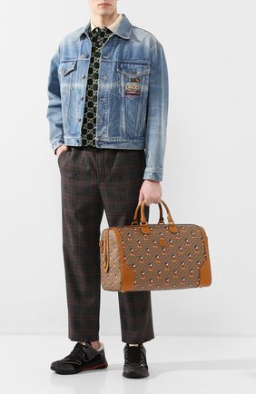 Мужская дорожная сумка disney x gucci GUCCI коричневого цвета по цене 158900 руб., арт. 547953/HWUBM | Фото 2 Мужская дорожная сумка disney x gucci GUCCI коричневого цвета, арт. 547953/HWUBM | Фото 2