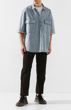 Мужская джинсовая рубашка FEAR OF GOD голубого цвета по цене 41700 руб., арт. 6H19-2012/LWD | Фото 2 Мужская джинсовая рубашка FEAR OF GOD голубого цвета, арт. 6H19-2012/LWD | Фото 2