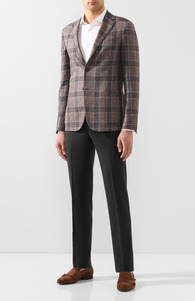 Мужская хлопковая сорочка ERMENEGILDO ZEGNA белого цвета по цене 36650 руб., арт. 701313/9MS0M2 | Фото 2 Мужская хлопковая сорочка ERMENEGILDO ZEGNA белого цвета, арт. 701313/9MS0M2 | Фото 2 (Рукава: Длинные; Материал внешний: Хлопок; Длина (для топов): Стандартные; Случай: Формальный; Мужское Кросс-КТ: Сорочка-одежда; Принт: Однотонные; Воротник: Акула; Манжеты: На пуговицах)