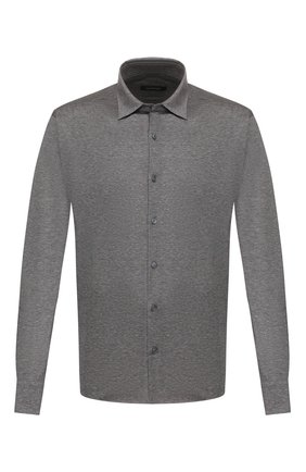 Мужская хлопковая рубашка ERMENEGILDO ZEGNA серого цвета по цене 25850 руб., арт. UU526/854 | Фото 1 Мужская хлопковая рубашка ERMENEGILDO ZEGNA серого цвета, арт. UU526/854 | Фото 1