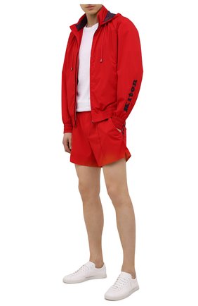 Мужские шорты KITON красного цвета по цене 69200 руб., арт. UW0744V07S97 | Фото 2 Мужские шорты KITON красного цвета, арт. UW0744V07S97 | Фото 2 (Материал внешний: Синтетический материал; Принт: Без принта; Кросс-КТ: Пляж)