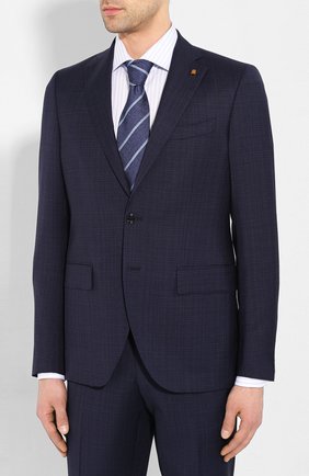 Мужской шерстяной костюм SARTORIA LATORRE синего цвета по цене 55200 руб., арт. A6I7EF U70781 | Фото 2 Мужской шерстяной костюм SARTORIA LATORRE синего цвета, арт. A6I7EF U70781 | Фото 2