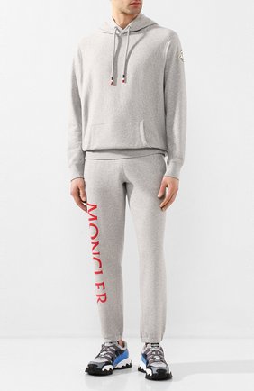 Мужской хлопковое худи 2 moncler 1952 MONCLER GENIUS серого цвета по цене 41500 руб., арт. F1-092-8G708-10-V8139 | Фото 2 Мужской хлопковое худи 2 moncler 1952 MONCLER GENIUS серого цвета, арт. F1-092-8G708-10-V8139 | Фото 2