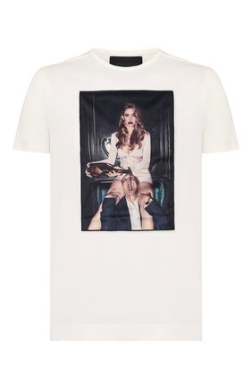 Мужская хлопковая футболка LIMITATO белого цвета по цене 12100 руб., арт. M0NDAY/T-SHIRT | Фото 1 Мужская хлопковая футболка LIMITATO белого цвета, арт. M0NDAY/T-SHIRT | Фото 1