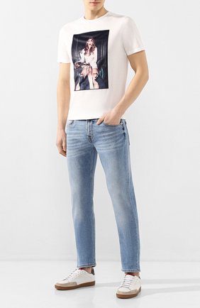 Мужская хлопковая футболка LIMITATO белого цвета по цене 12100 руб., арт. M0NDAY/T-SHIRT | Фото 2 Мужская хлопковая футболка LIMITATO белого цвета, арт. M0NDAY/T-SHIRT | Фото 2