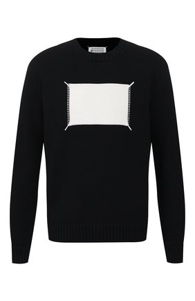 Мужской хлопковый свитер MAISON MARGIELA черного цвета по цене 65350 руб., арт. S50GP0212/S16967 | Фото 1 Мужской хлопковый свитер MAISON MARGIELA черного цвета, арт. S50GP0212/S16967 | Фото 1
