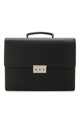 Мужской кожаный портфель BRIONI черного цвета по цене 296500 руб., арт. 0IUF0L/04702 | Фото 1 Мужской кожаный портфель BRIONI черного цвета, арт. 0IUF0L/04702 | Фото 1