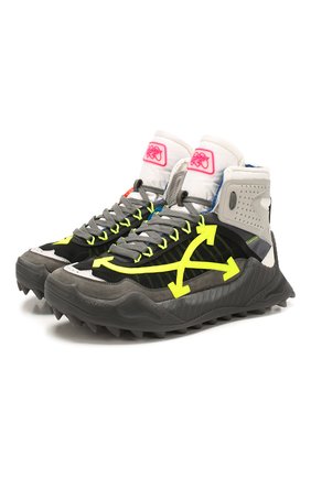 Мужские комбинированные кроссовки odsy-1000 OFF-WHITE серого цвета по цене 52200 руб., арт. 0MIA162S208000420862 | Фото 1 Мужские комбинированные кроссовки odsy-1000 OFF-WHITE серого цвета, арт. 0MIA162S208000420862 | Фото 1