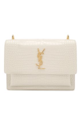 Женская сумка sunset medium SAINT LAURENT белого цвета по цене 148000 руб., арт. 442906/DND0J | Фото 1 Женская сумка sunset medium SAINT LAURENT белого цвета, арт. 442906/DND0J | Фото 1