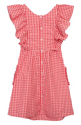 Детское хлопковый сарафан SONIA RYKIEL ENFANT красного цвета по цене 10750 руб., арт. 20S1DR23 | Фото 1 Детское хлопковый сарафан SONIA RYKIEL ENFANT красного цвета, арт. 20S1DR23 | Фото 1