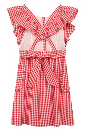 Детское хлопковый сарафан SONIA RYKIEL ENFANT красного цвета по цене 10750 руб., арт. 20S1DR23 | Фото 2 Детское хлопковый сарафан SONIA RYKIEL ENFANT красного цвета, арт. 20S1DR23 | Фото 2