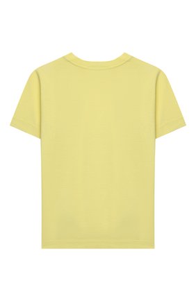 Детская хлопковая футболка STONE ISLAND желтого цвета по цене 4500 руб., арт. 721620147/6-8 | Фото 2 Детская хлопковая футболка STONE ISLAND желтого цвета, арт. 721620147/6-8 | Фото 2