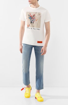 Мужская хлопковая футболка HERON PRESTON белого цвета по цене 21250 руб., арт. HMAA011S209140030188 | Фото 2 Мужская хлопковая футболка HERON PRESTON белого цвета, арт. HMAA011S209140030188 | Фото 2
