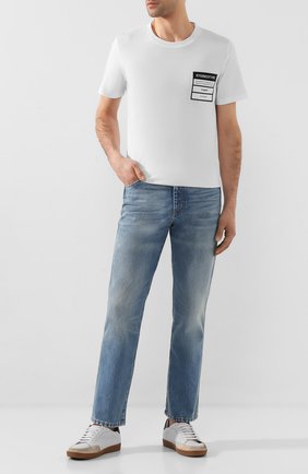 Мужская хлопковая футболка MAISON MARGIELA белого цвета по цене 15300 руб., арт. S50GC0609/S23594 | Фото 2 Мужская хлопковая футболка MAISON MARGIELA белого цвета, арт. S50GC0609/S23594 | Фото 2