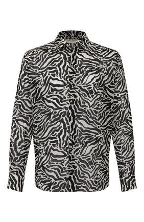 Мужская шерстяная рубашка SAINT LAURENT черно-белого цвета по цене 59950 руб., арт. 564172/Y1A72 | Фото 1 Мужская шерстяная рубашка SAINT LAURENT черно-белого цвета, арт. 564172/Y1A72 | Фото 1
