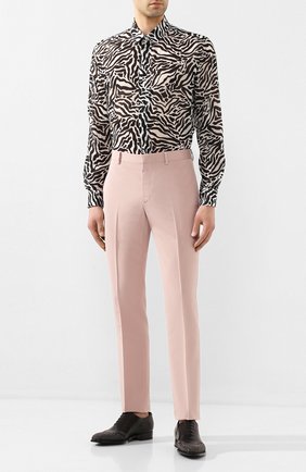 Мужская шерстяная рубашка SAINT LAURENT черно-белого цвета по цене 59950 руб., арт. 564172/Y1A72 | Фото 2 Мужская шерстяная рубашка SAINT LAURENT черно-белого цвета, арт. 564172/Y1A72 | Фото 2