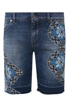 Мужские джинсовые шорты DOLCE & GABBANA синего цвета по цене 57050 руб., арт. GY71LD/G8CI4 | Фото 1 Мужские джинсовые шорты DOLCE & GABBANA синего цвета, арт. GY71LD/G8CI4 | Фото 1