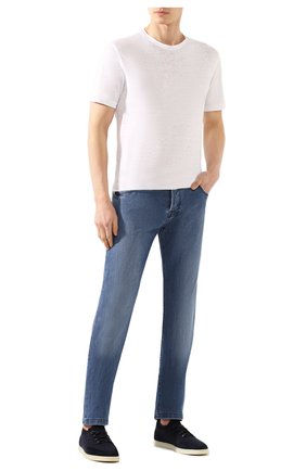 Мужская льняная футболка ERMENEGILDO ZEGNA белого цвета по цене 26700 руб., арт. UU564/706 | Фото 2 Мужская льняная футболка ERMENEGILDO ZEGNA белого цвета, арт. UU564/706 | Фото 2
