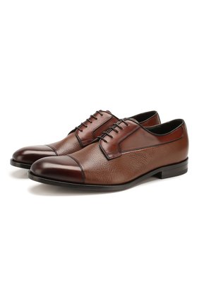 Мужские кожаные дерби CANALI коричневого цвета по цене 45650 руб., арт. 721506E/RA00218 | Фото 1 Мужские кожаные дерби CANALI коричневого цвета, арт. 721506E/RA00218 | Фото 1 (Материал внутренний: Натуральная кожа; Стили: Классический)