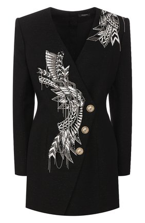 Женское платье BALMAIN черного цвета по цене 221500 руб., арт. TF16215/V094 | Фото 1 Женское платье BALMAIN черного цвета, арт. TF16215/V094 | Фото 1