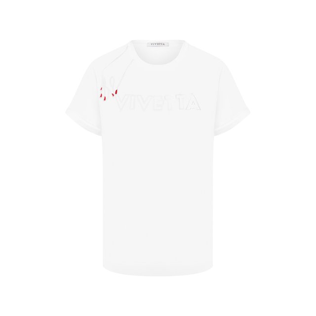 Хлопковая футболка VIVETTA 10936581