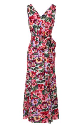 Женское шелковое платье DOLCE & GABBANA голубого цвета по цене 189000 руб., арт. F6H4ST/FSAZX | Фото 1 Женское шелковое платье DOLCE & GABBANA голубого цвета, арт. F6H4ST/FSAZX | Фото 1