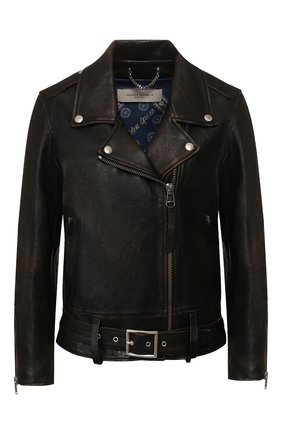 Женская кожаная куртка GOLDEN GOOSE DELUXE BRAND черного цвета по цене 118500 руб., арт. G36WP036.A4 | Фото 1 Женская кожаная куртка GOLDEN GOOSE DELUXE BRAND черного цвета, арт. G36WP036.A4 | Фото 1