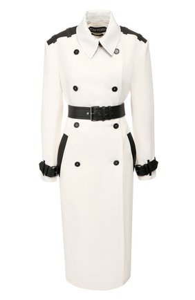 Женский тренч TOM FORD белого цвета по цене 333000 руб., арт. CP1507-FAX032 | Фото 1 Женский тренч TOM FORD белого цвета, арт. CP1507-FAX032 | Фото 1