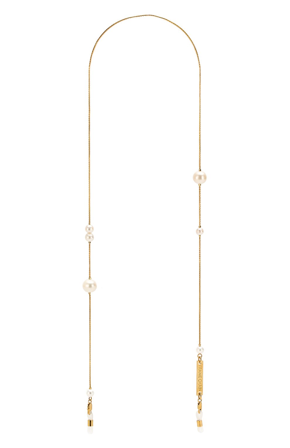 Женские цепочка для очков FRAME CHAIN золотого цвета, арт. DR0P PEARL YELL0W | Фото 1 (Тип очков: Цепочка; Региональные ограничения белый список (Axapta Mercury): RU)