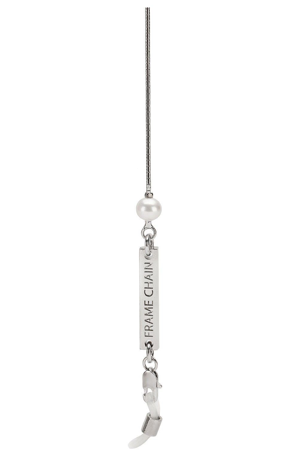 Женские цепочка для очков FRAME CHAIN серебряного цвета по цене 15350 руб., арт. DR0P PEARL WHITE | Фото 2 Женские цепочка для очков FRAME CHAIN серебряного цвета, арт. DR0P PEARL WHITE | Фото 2