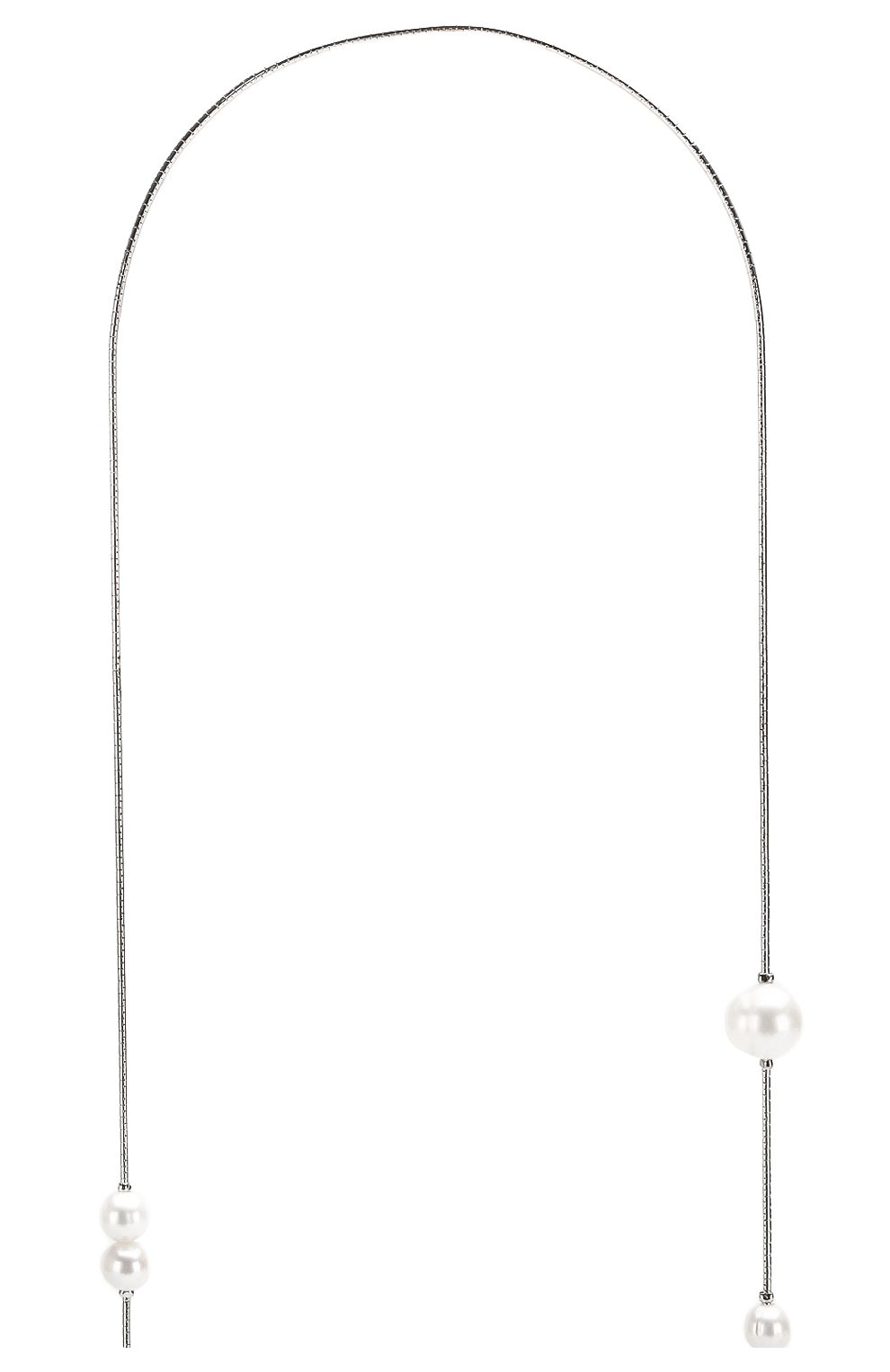 Женские цепочка для очков FRAME CHAIN серебряного цвета по цене 15350 руб., арт. DR0P PEARL WHITE | Фото 3 Женские цепочка для очков FRAME CHAIN серебряного цвета, арт. DR0P PEARL WHITE | Фото 3