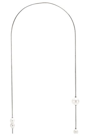 Женские цепочка для очков FRAME CHAIN серебряного цвета по цене 15350 руб., арт. DR0P PEARL WHITE | Фото 3 Женские цепочка для очков FRAME CHAIN серебряного цвета, арт. DR0P PEARL WHITE | Фото 3