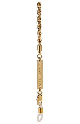 Мужские цепочка для очков FRAME CHAIN золотого цвета по цене 9550 руб., арт. R0LLER CHAIN YELL0W | Фото 2 Мужские цепочка для очков FRAME CHAIN золотого цвета, арт. R0LLER CHAIN YELL0W | Фото 2